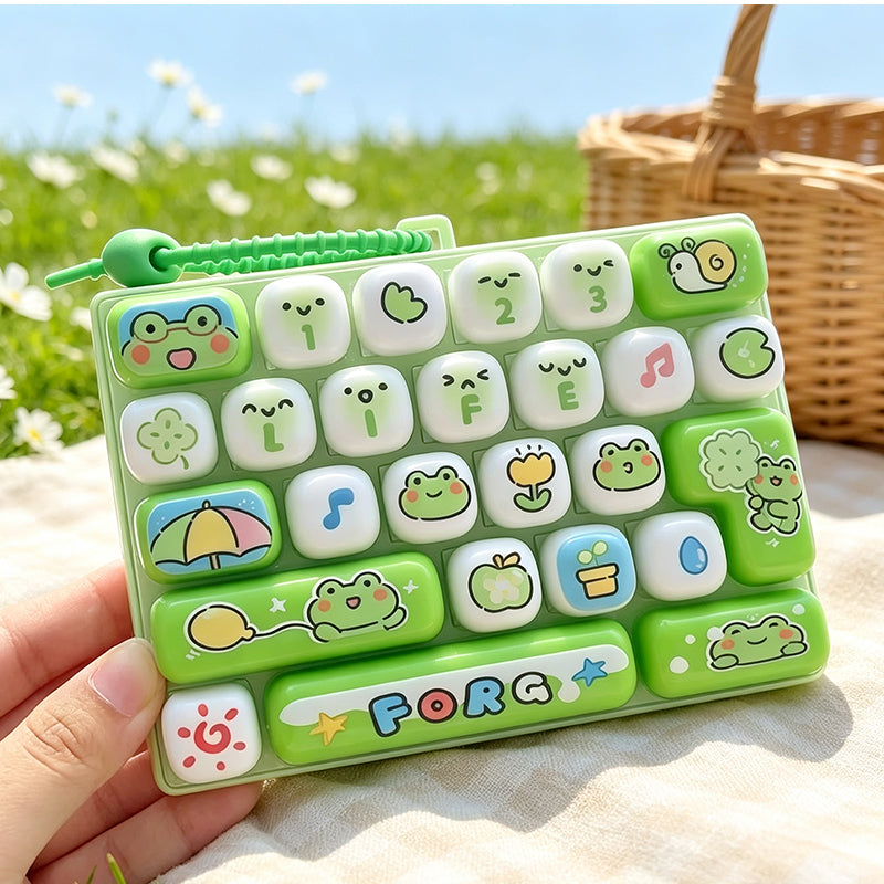 ⌨️ Portachiavi Antistress a Forma di Tasto di Tastiera – Cute Fidget Toy da Premere e Rilassare ✨