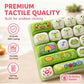⌨️ Portachiavi Antistress a Forma di Tasto di Tastiera – Cute Fidget Toy da Premere e Rilassare ✨