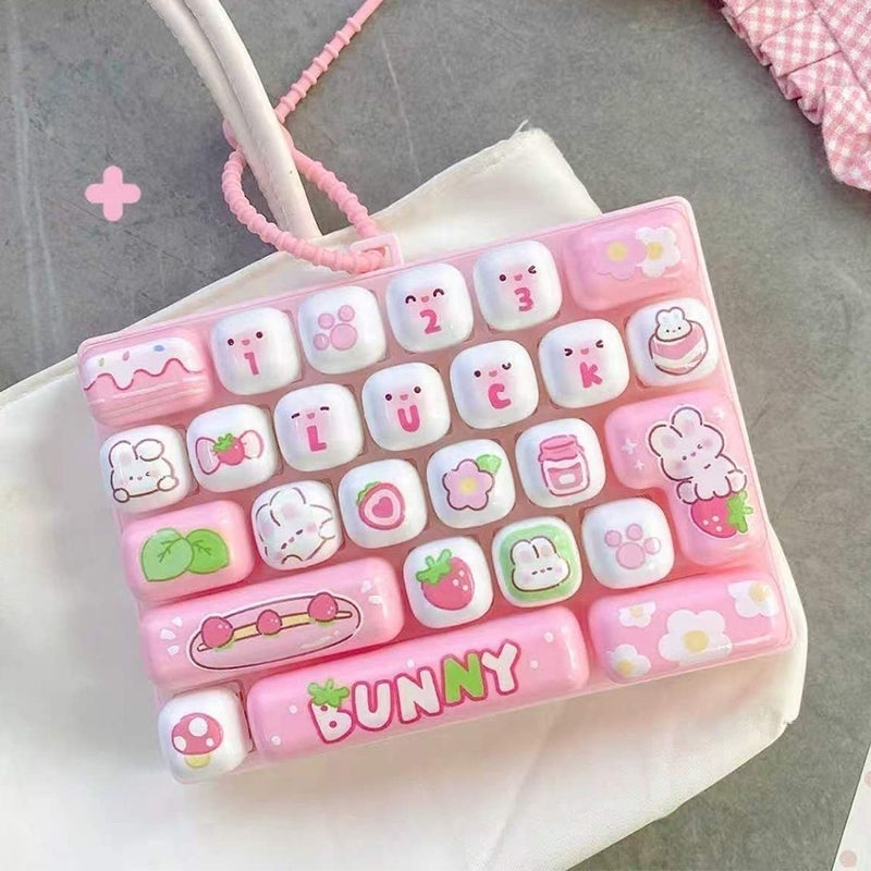 ⌨️ Portachiavi Antistress a Forma di Tasto di Tastiera – Cute Fidget Toy da Premere e Rilassare ✨
