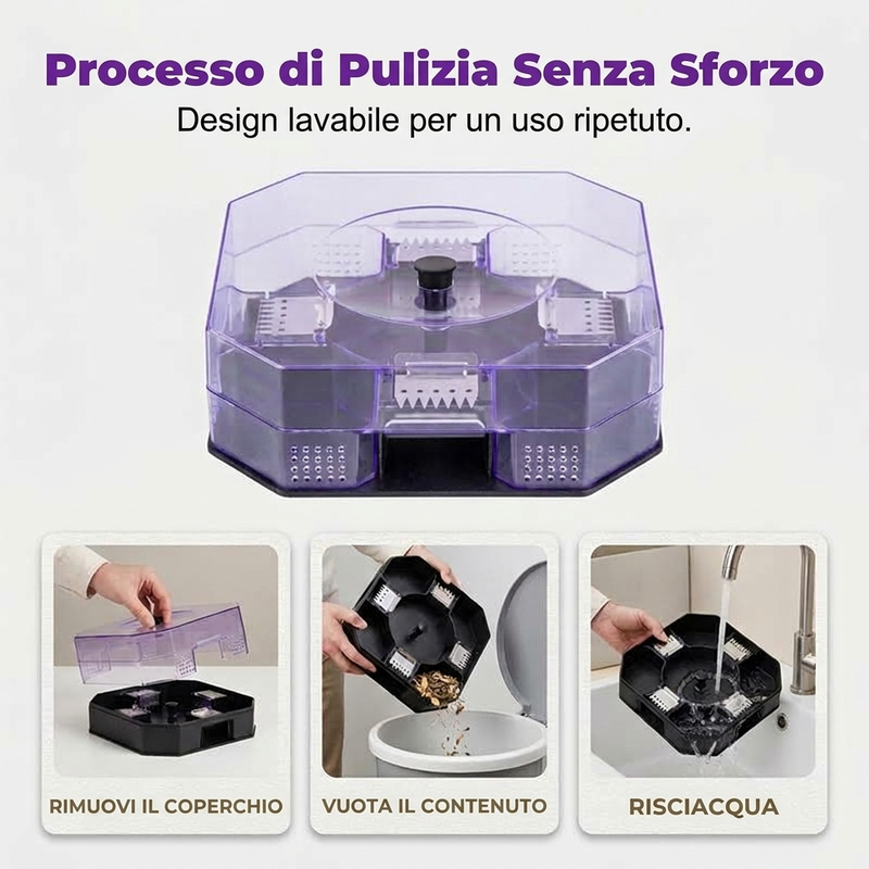 Trappola per scarafaggi efficace e riutilizzabile