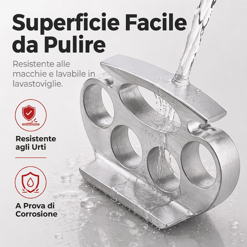 Amorbidizzatore di carne in alluminio per una preparazione veloce dei pasti