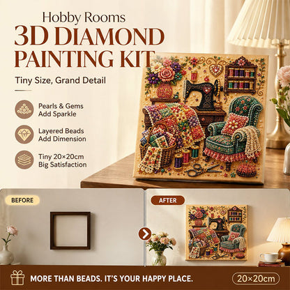 ⏳SALDI FESTIVI -50%!🔥Kit di pittura con diamanti Stanza dei Sussurri ✨🖼️Attività creativa mindful per serate tranquille🌿