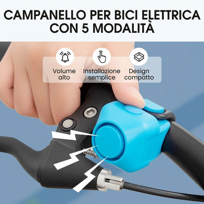 Campanello per bici elettrica con 5 modalità