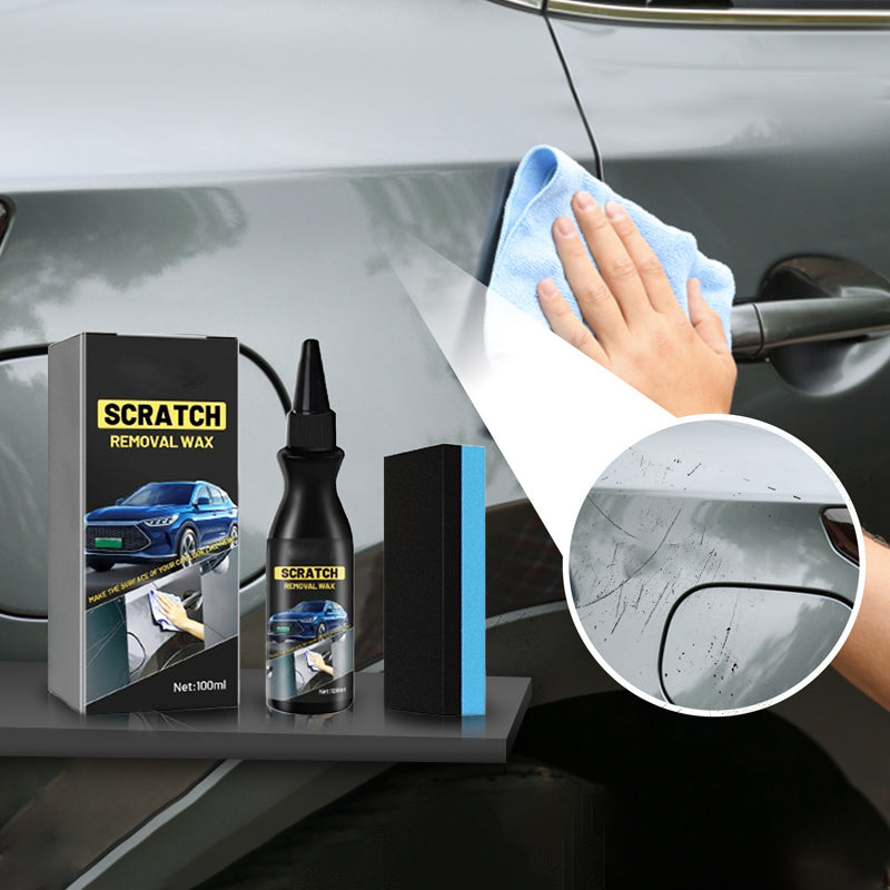 🚗 -50% Rimuovi Graffi Auto con Spugna Inclusa ✨ Ripristina Lucentezza Vernice Auto, Elimina Graffi Superficiali, Applicazione Semplice per Tutti i Colori di Carrozzeria