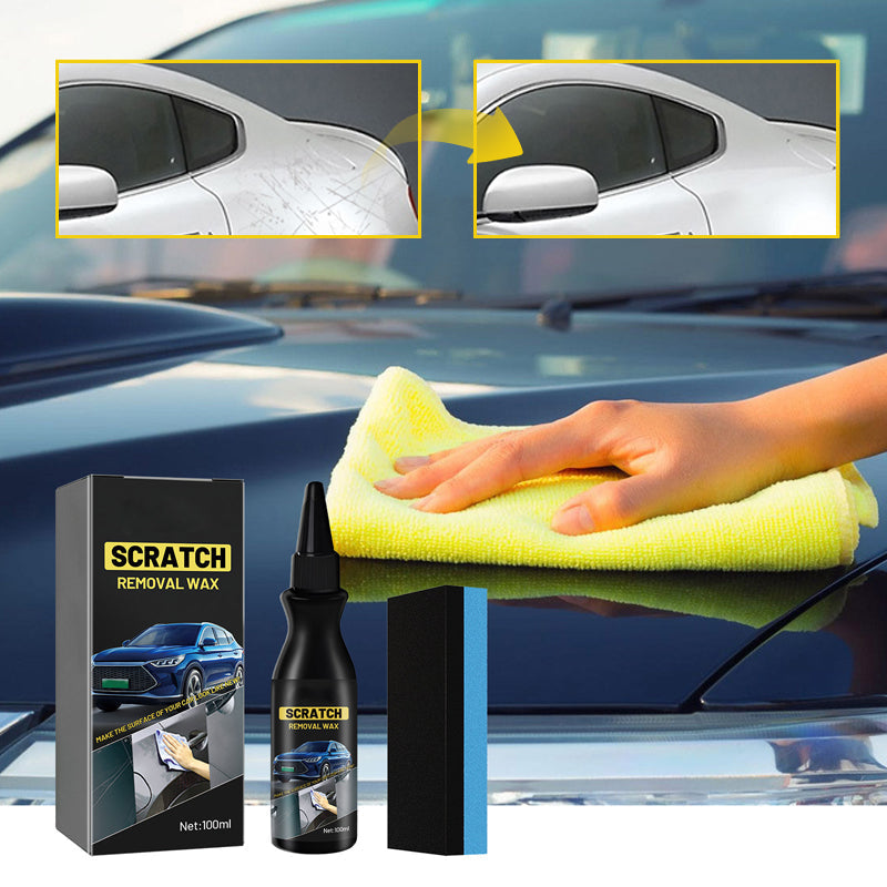 🚗 -50% Rimuovi Graffi Auto con Spugna Inclusa ✨ Ripristina Lucentezza Vernice Auto, Elimina Graffi Superficiali, Applicazione Semplice per Tutti i Colori di Carrozzeria