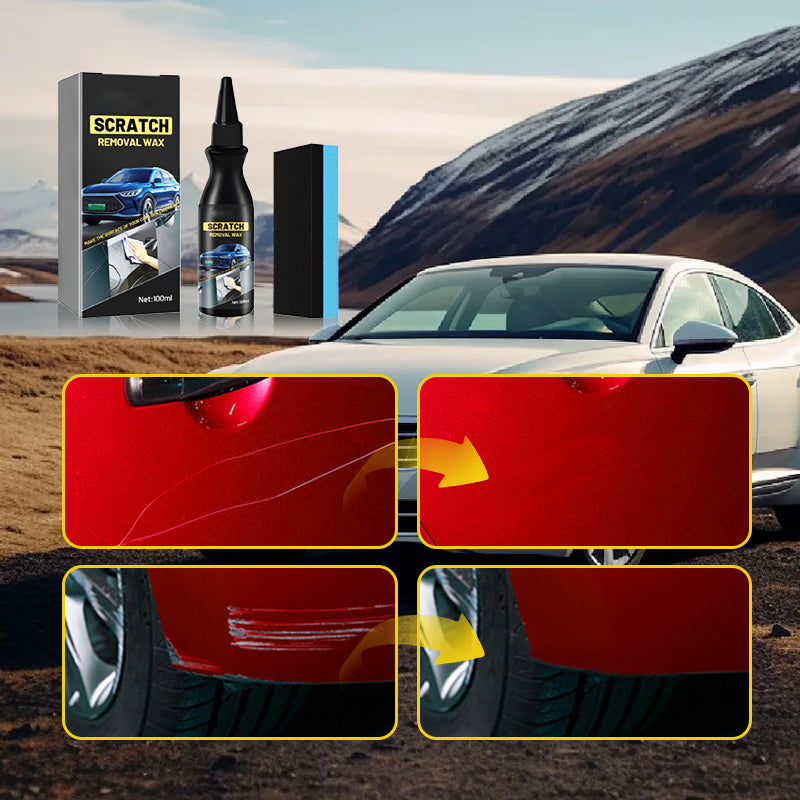 🚗 -50% Rimuovi Graffi Auto con Spugna Inclusa ✨ Ripristina Lucentezza Vernice Auto, Elimina Graffi Superficiali, Applicazione Semplice per Tutti i Colori di Carrozzeria