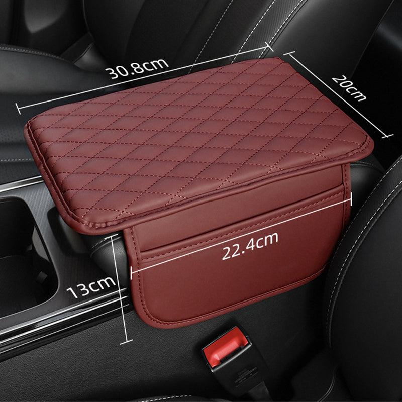 🚗✨ Cuscino per Bracciolo Auto con Tasca Portaoggetti! Imbottitura Premium in Similpelle, Schiuma Alta Densità e Base Antiscivolo – Comfort e Ordine in Auto – 6 Colori! 🛋️