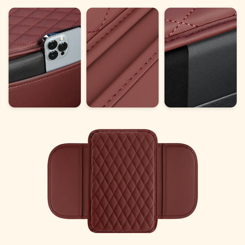 🚗✨ Cuscino per Bracciolo Auto con Tasca Portaoggetti! Imbottitura Premium in Similpelle, Schiuma Alta Densità e Base Antiscivolo – Comfort e Ordine in Auto – 6 Colori! 🛋️