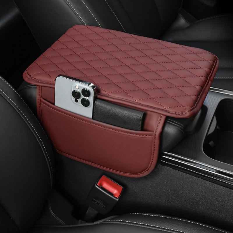 🚗✨ Cuscino per Bracciolo Auto con Tasca Portaoggetti! Imbottitura Premium in Similpelle, Schiuma Alta Densità e Base Antiscivolo – Comfort e Ordine in Auto – 6 Colori! 🛋️