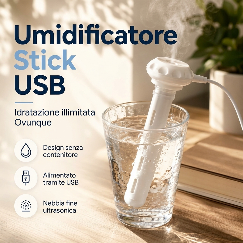 Mini umidificatore portatile con nebulizzatore USB