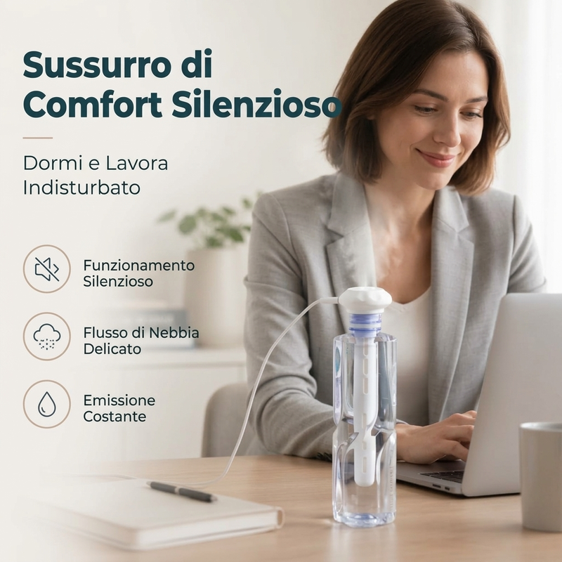 Mini umidificatore portatile con nebulizzatore USB