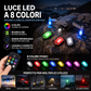 🚁 Luce stroboscopica con 8 colori – wireless, compatta e potente. Ricarica USB, spina impermeabile, telecomando – ideale per auto RC, barche, biciclette e attività all'aperto! ✨🔋