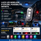 🚁 Luce stroboscopica con 8 colori – wireless, compatta e potente. Ricarica USB, spina impermeabile, telecomando – ideale per auto RC, barche, biciclette e attività all'aperto! ✨🔋