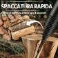 🪓 SUBITO -50%! 🔩 Divisore di legno per trapano elettrico – In acciaio ad alto tenore di carbonio, portatile e a spaccatura rapida – Trasforma il tuo trapano in uno spaccalegna 🌲