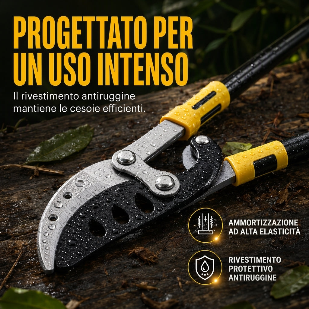 ✂️🌳Forbici da Potatura per Giardino Resistenti con Azione Composta | Mechanismo a Leva Risparmio Fatica per Rami Spessi di Alberi da Frutta🔪