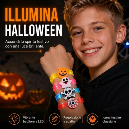 Braccialetto luminoso LED di Halloween per bambini