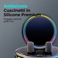 Supporto RGB per telefono da auto con ricarica wireless