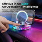 Supporto RGB per telefono da auto con ricarica wireless