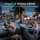 Supporto RGB per telefono da auto con ricarica wireless