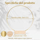 🌸 Sconto del 50%!✨ Cerchio decorativo color oro con supporto in legno – Centrotavola personalabile con filo luminoso a LED, design riutilizzabile per fiori, nastri e piante verdi – Elegante oggetto in ferro e pino per eventi e decorazioni quotidiane 🎀