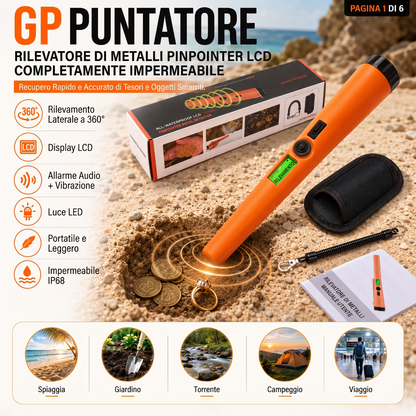 Metal detector portatile ad alta sensibilità