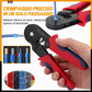 🎊 SUBITO -50%! Set di Crimpatrici per Terminali Tubolari a Cricchetto – Utensile per Crimpare i Fili Ergonomico e Auto-Regolabile per Progetti di Cablaggio Elettrico