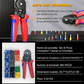 🎊 SUBITO -50%! Set di Crimpatrici per Terminali Tubolari a Cricchetto – Utensile per Crimpare i Fili Ergonomico e Auto-Regolabile per Progetti di Cablaggio Elettrico
