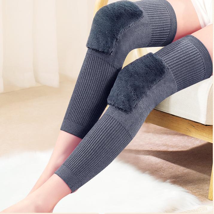 ❄️ Ginocchiere Termiche Invernali Lunghe 🦵 Interno in Morbido Pile con Fascia Antiscivolo Regolabile | Scaldaginocchia Elastici Antifreddo per Moto, Sport e Anziani 🔥