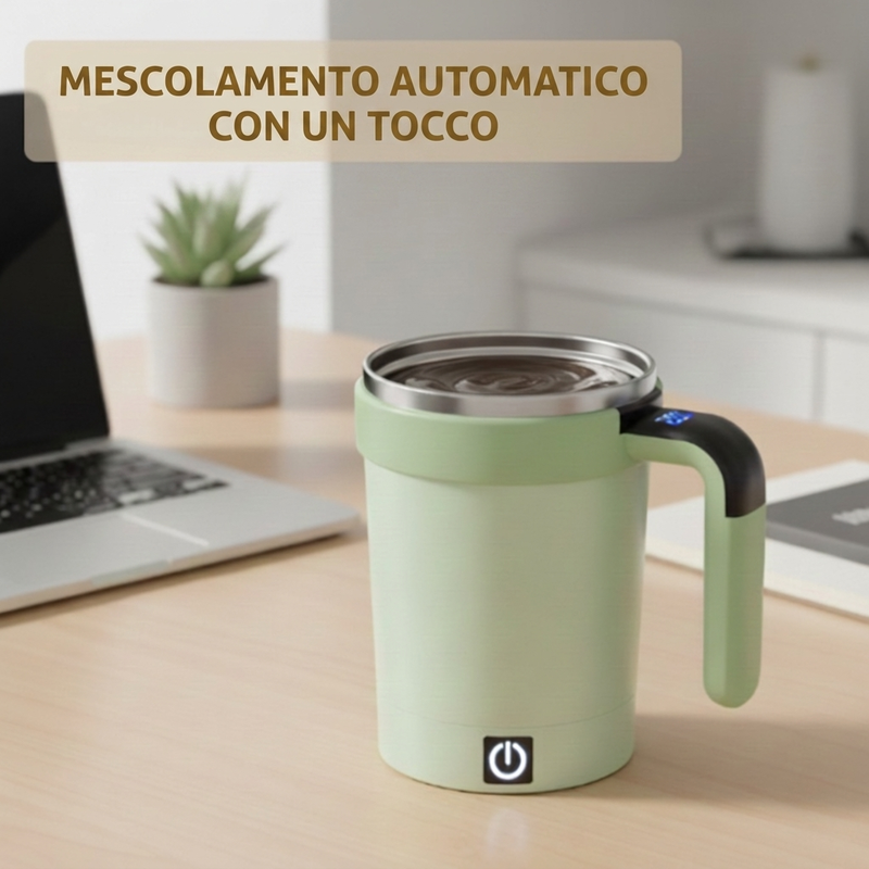 Tazza mescolatrice automatica con display intelligente della temperatura