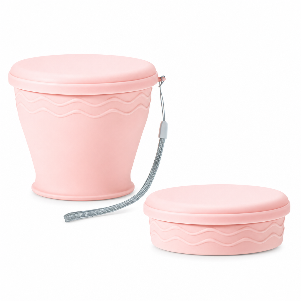 🥤 Tazza da viaggio pieghevole – Compatta e facile da trasportare