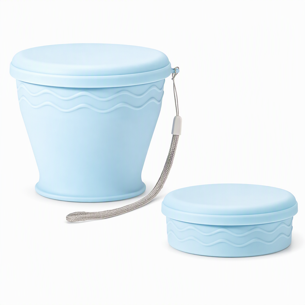 🥤 Tazza da viaggio pieghevole – Compatta e facile da trasportare
