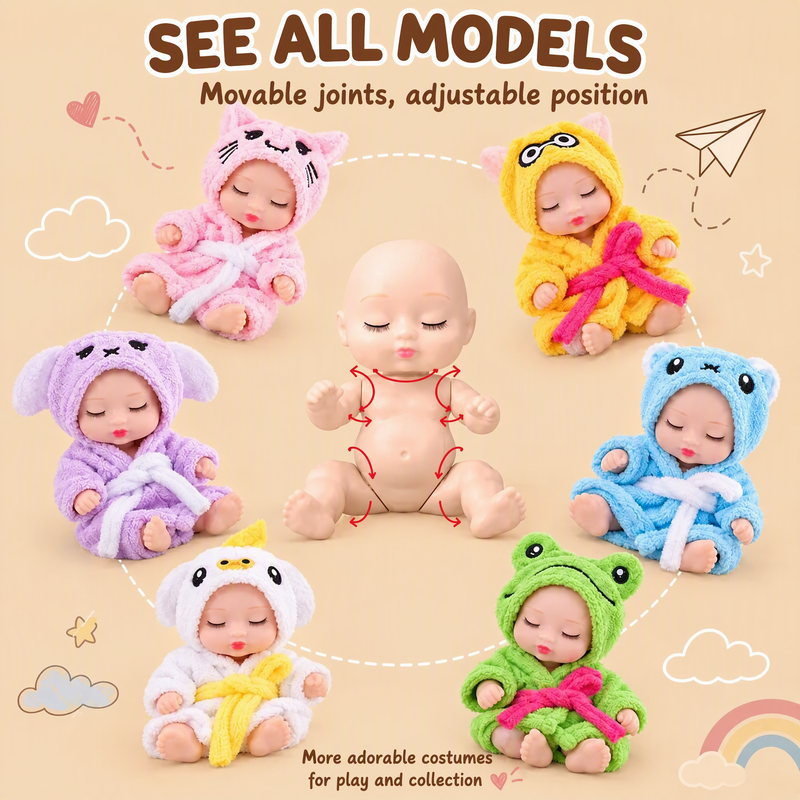 Bambole Mini Reborn, Bambole Realistiche e Vivide