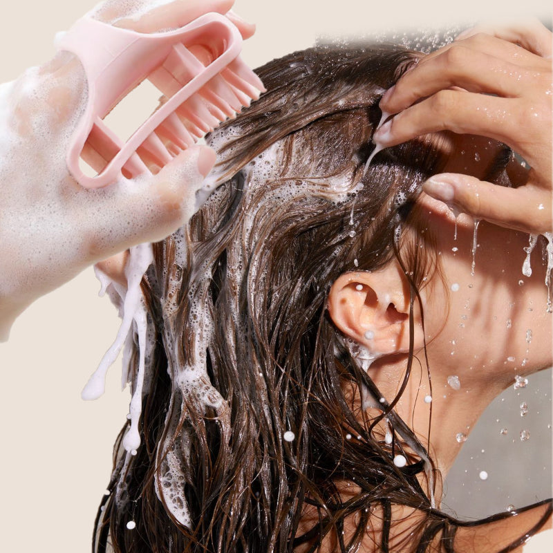 💆 Spazzola Massaggiante per Cuoio Capelluto in Silicone