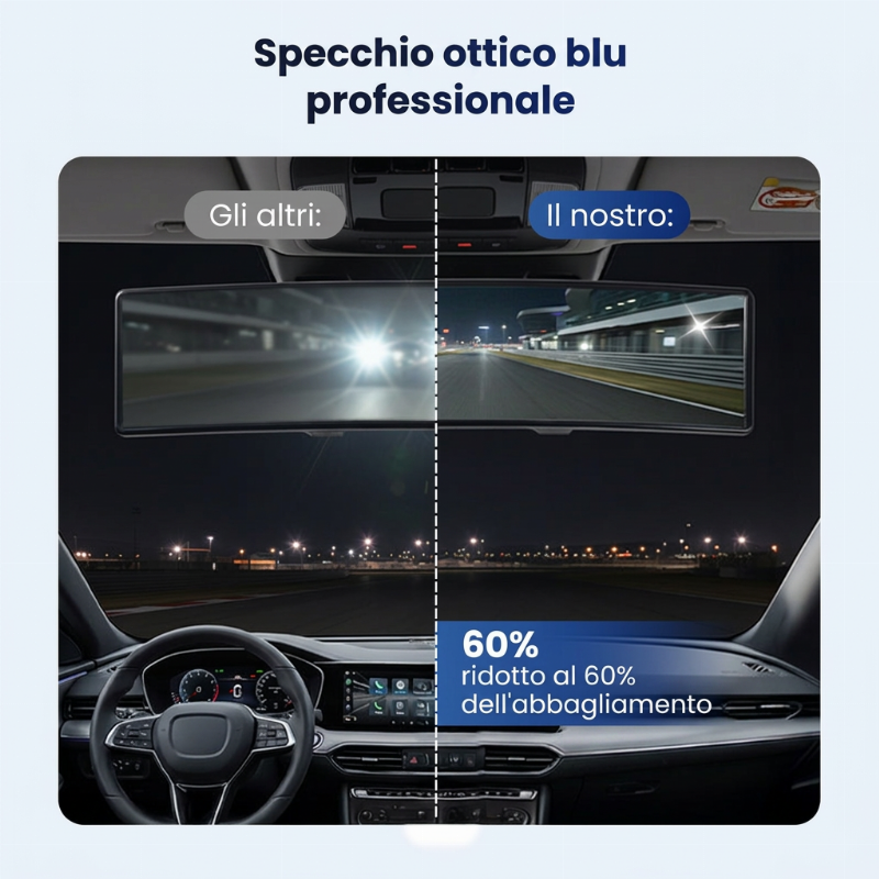 🚗👁️ Specchietto retrovisore esterno curvo ampio per auto – Visione grandangolare, installazione facile e universale (Guida sicura con migliore visibilità !)