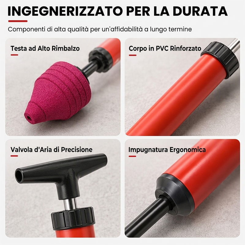 💥 Sblocca-Scarichi ad Alta Pressione per WC e Tubature – Aria Compressa, Nessun Chimico ✨