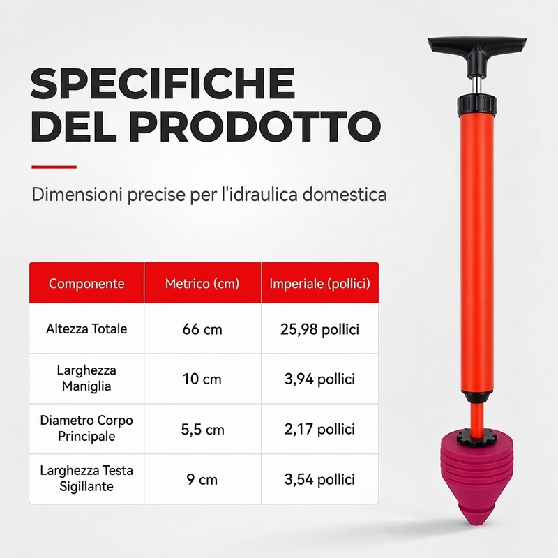 💥 Sblocca-Scarichi ad Alta Pressione per WC e Tubature – Aria Compressa, Nessun Chimico ✨