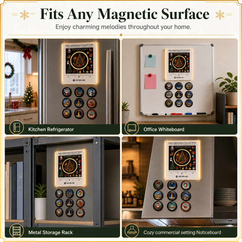📻 Scatola Musicale Magnetica per Frigorifero con NFC