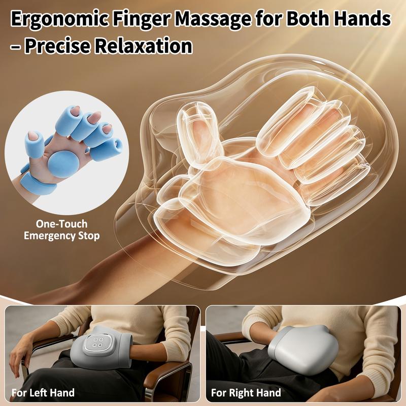 💆 Sollievo per Mani e Polsi Affaticati – Massaggiatore ad Aria Compressa con 3 Modalità, 5 Intensità e Timer Automatico. Sconto del 50%