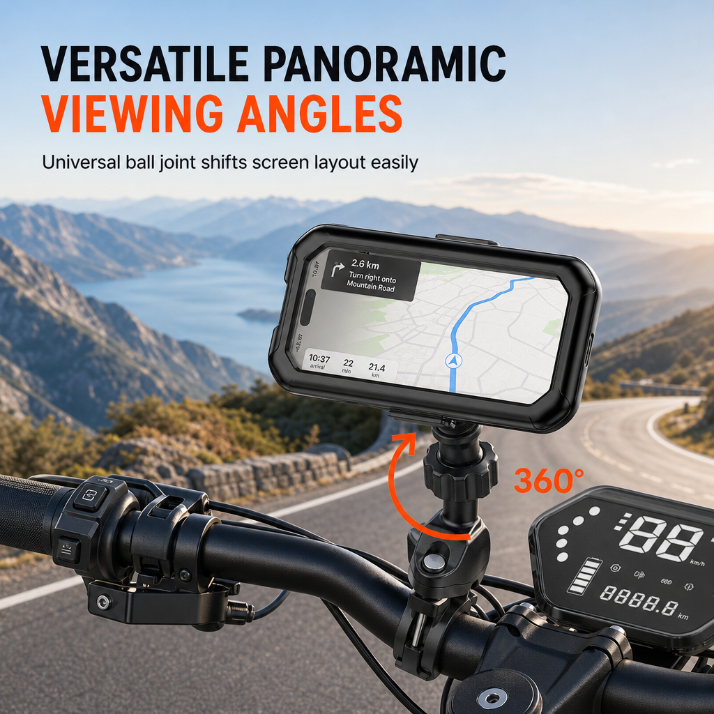 🚲 OFFERTA LIMITATA 50% DI SCONTO! ⚡Supporto per telefono impermeabile per bici e moto – IPX6, touchscreen, rotazione a 360° ✨