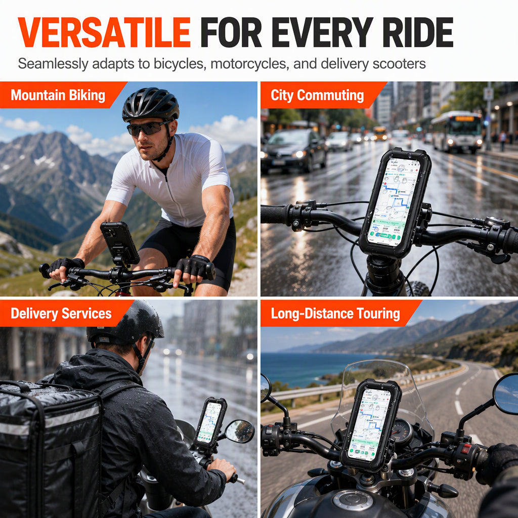 🚲 OFFERTA LIMITATA 50% DI SCONTO! ⚡Supporto per telefono impermeabile per bici e moto – IPX6, touchscreen, rotazione a 360° ✨