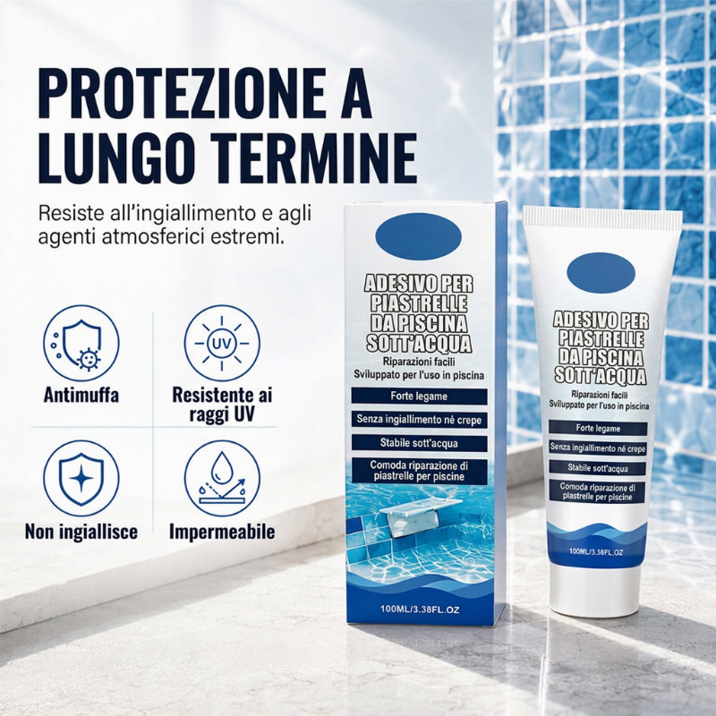🏊 Adesivo per piastrelle di piscina subacquea
