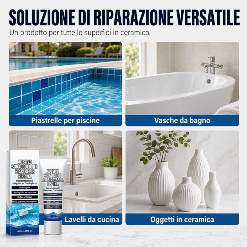 🏊 Adesivo per piastrelle di piscina subacquea