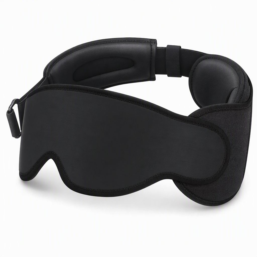 Set di cuscino da viaggio in memory foam integrato e maschera per il sonno oscurante 3D per supporto cervicale durante il viaggio