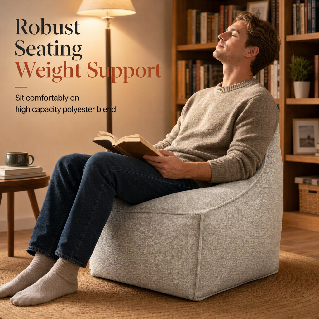 🧺Fodera per sgabello contenitore: riempibile con indumenti, portata 100 kg, cerniera larga, lavabile, 45x45x23 cm