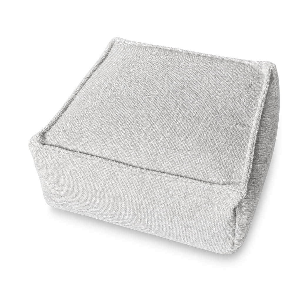 🧺Fodera per sgabello contenitore: riempibile con indumenti, portata 100 kg, cerniera larga, lavabile, 45x45x23 cm