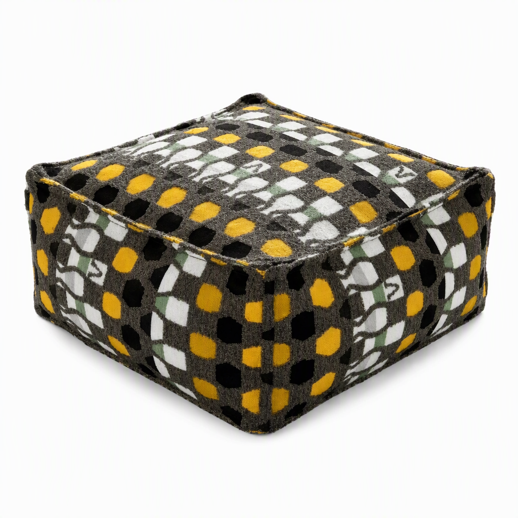 🧺Fodera per sgabello contenitore: riempibile con indumenti, portata 100 kg, cerniera larga, lavabile, 45x45x23 cm