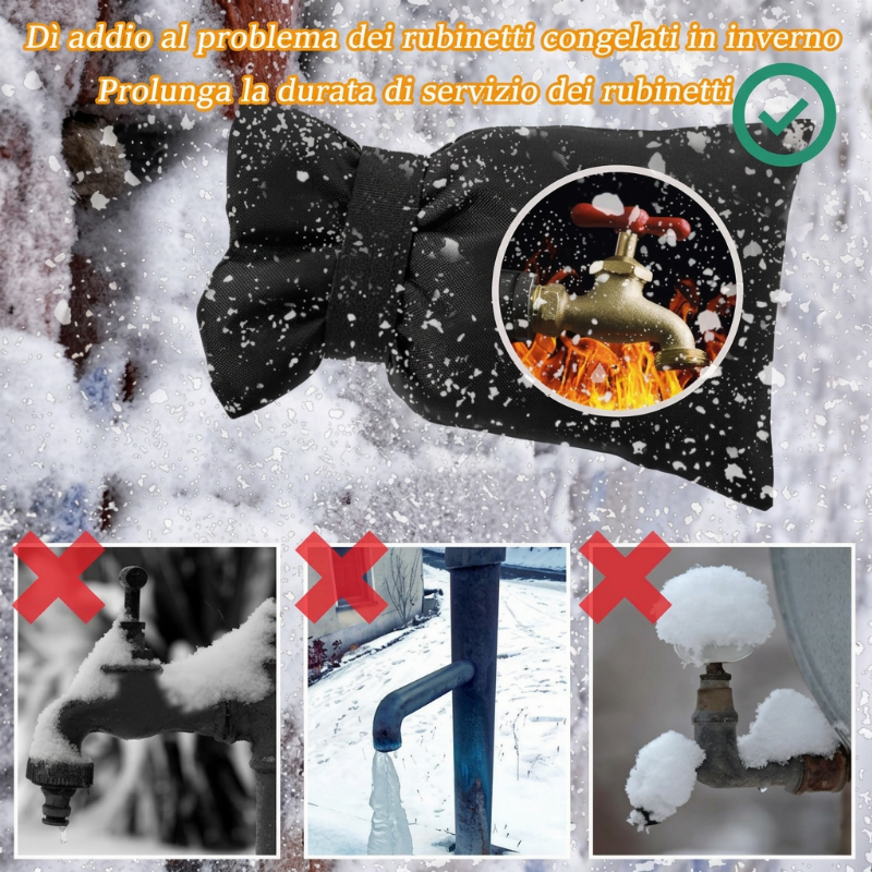 ❄️ 🎁Compra 1, ricevi 1 gratis!⚡ Oltre 50.000 unità vendute!✨ Coperture protettive per rubinetti esterni che proteggono dal gelo invernale ❄️