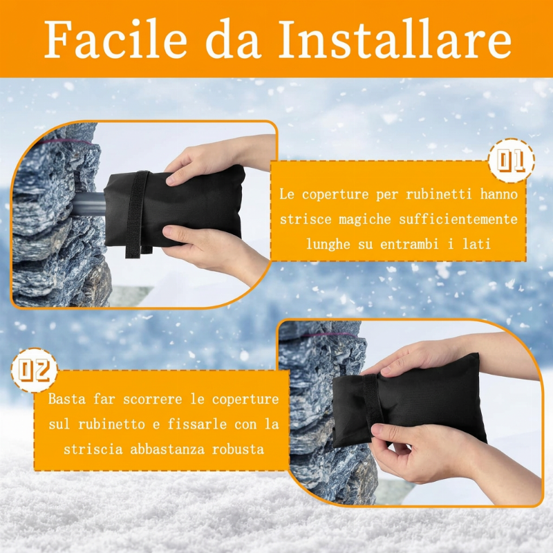 ❄️ 🎁Compra 1, ricevi 1 gratis!⚡ Oltre 50.000 unità vendute!✨ Coperture protettive per rubinetti esterni che proteggono dal gelo invernale ❄️