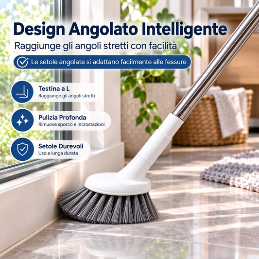 📢 SUBITO IL 50% DI SCONTO! ⏰Spazzola di pulizia telescopica | Spazzola per angoli difficili da raggiungere🚽