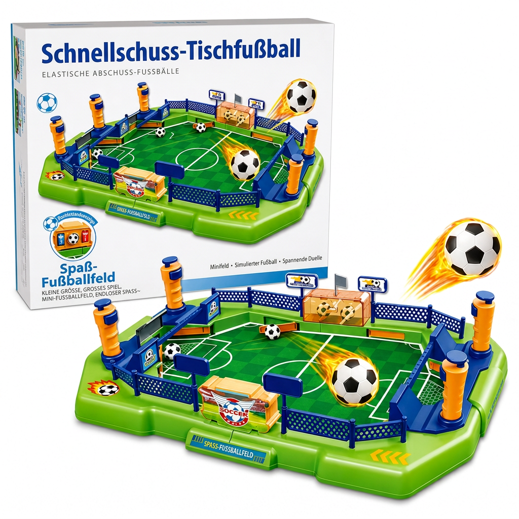 ⚽ Mini Calcetto da Tavolo per 2 Giocatori 🏆 | Flipper a Molla e Campanello Gol 🔔 | Segnapunti Integrato in ABS 🎯 | Gioco Interattivo per Bambini e Famiglia 👨‍👩‍👧‍👦